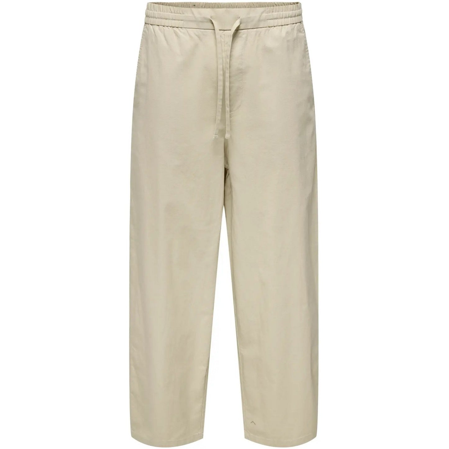 Pantaloni Uomo Only & Sons - Onsdaves Wide Cot Lin 0007 Pants - Bianco