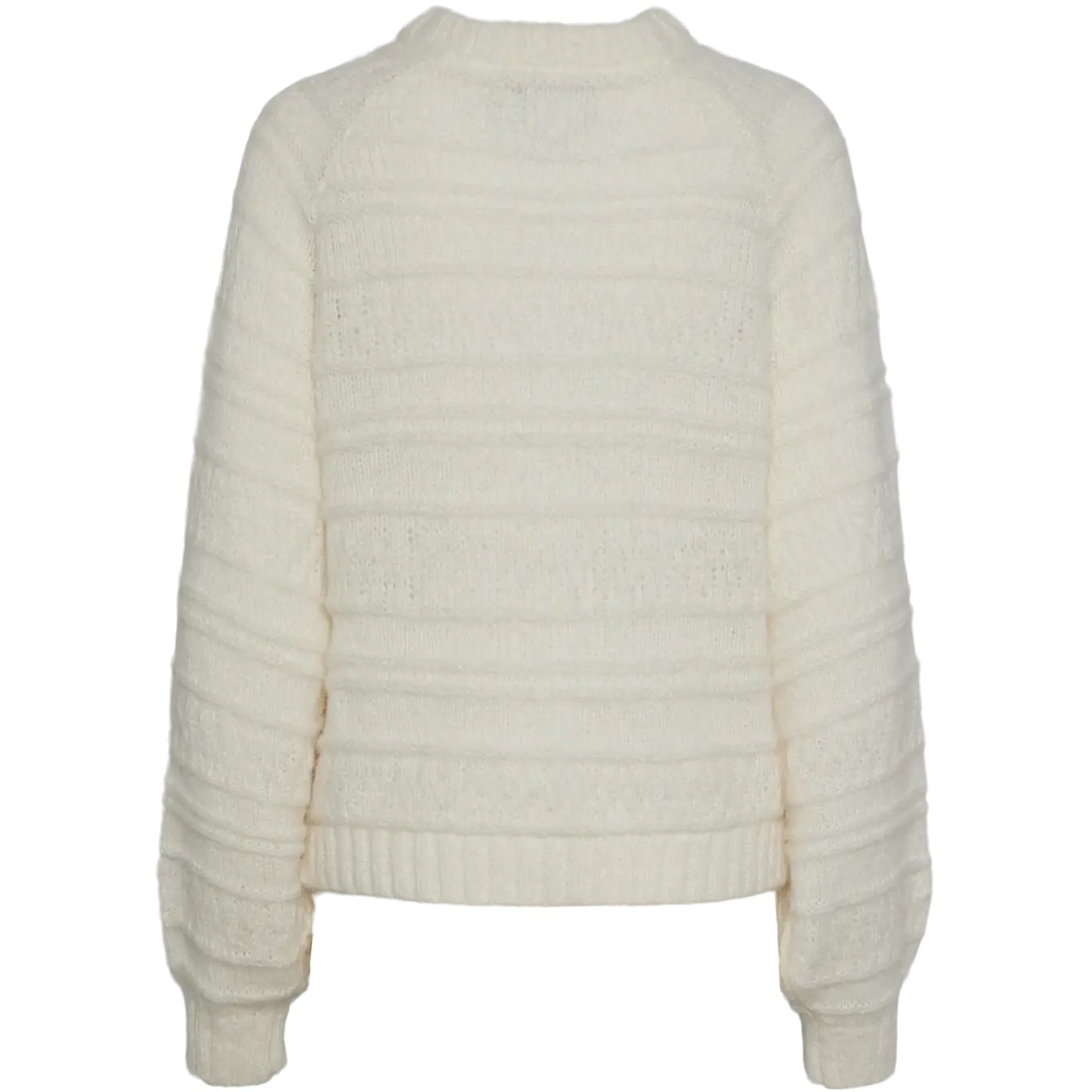 Maglie Donna Pieces - Pcneo Ls Oneck Knit Bc - Bianco