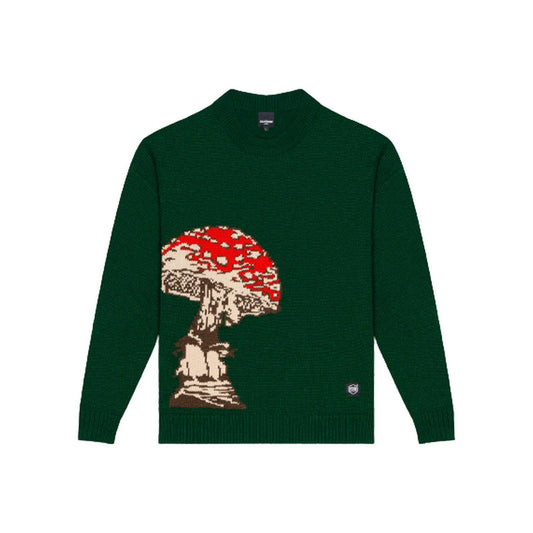 Felpe senza cappuccio Uomo Dolly Noire - Mushroom Sweater - Verde