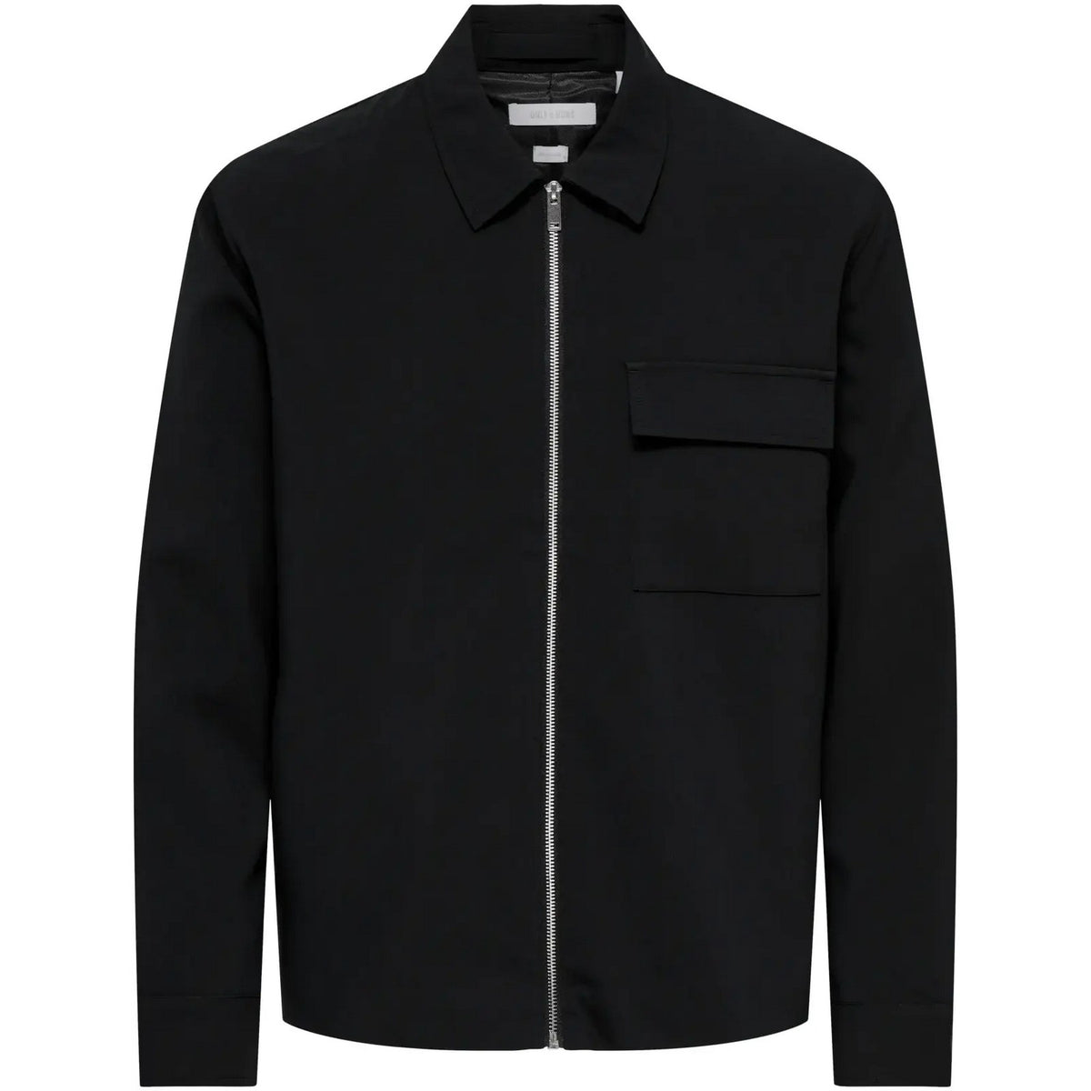 Camicie casual Uomo Only & Sons - Onswill Reg 0292 Zip Overshirt Frml Noos - Nero