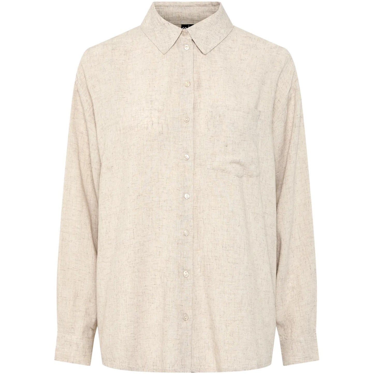 Camicie Donna Pieces - Pcpia Ls Loose Shirt Wvn Noos - Grigio
