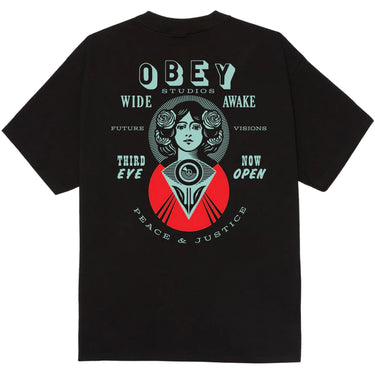 T-shirt Uomo Obey - Obey Make Art Third Eye Tee - Nero