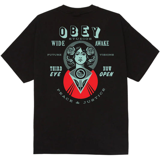 T-shirt Uomo Obey - Obey Make Art Third Eye Tee - Nero