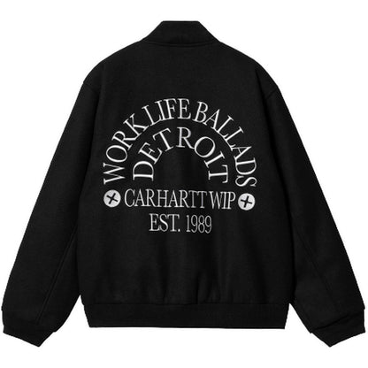 Giacche Uomo Carhartt Wip - Work Varsity Bomber - Nero