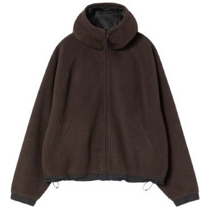 Giacche Donna Carhartt Wip - W' Hooded Helix Fleece Jacket - Marrone