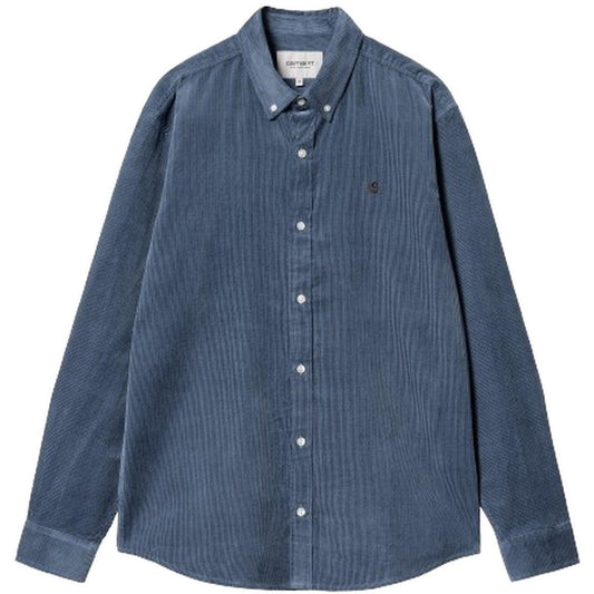 Camicie casual Uomo Carhartt Wip - L/S Madison Fine Cord Shirt - Blu