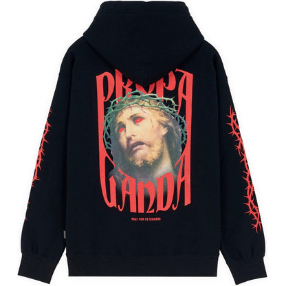 Felpe con cappuccio Uomo Propaganda - Crown Hoodie - Nero