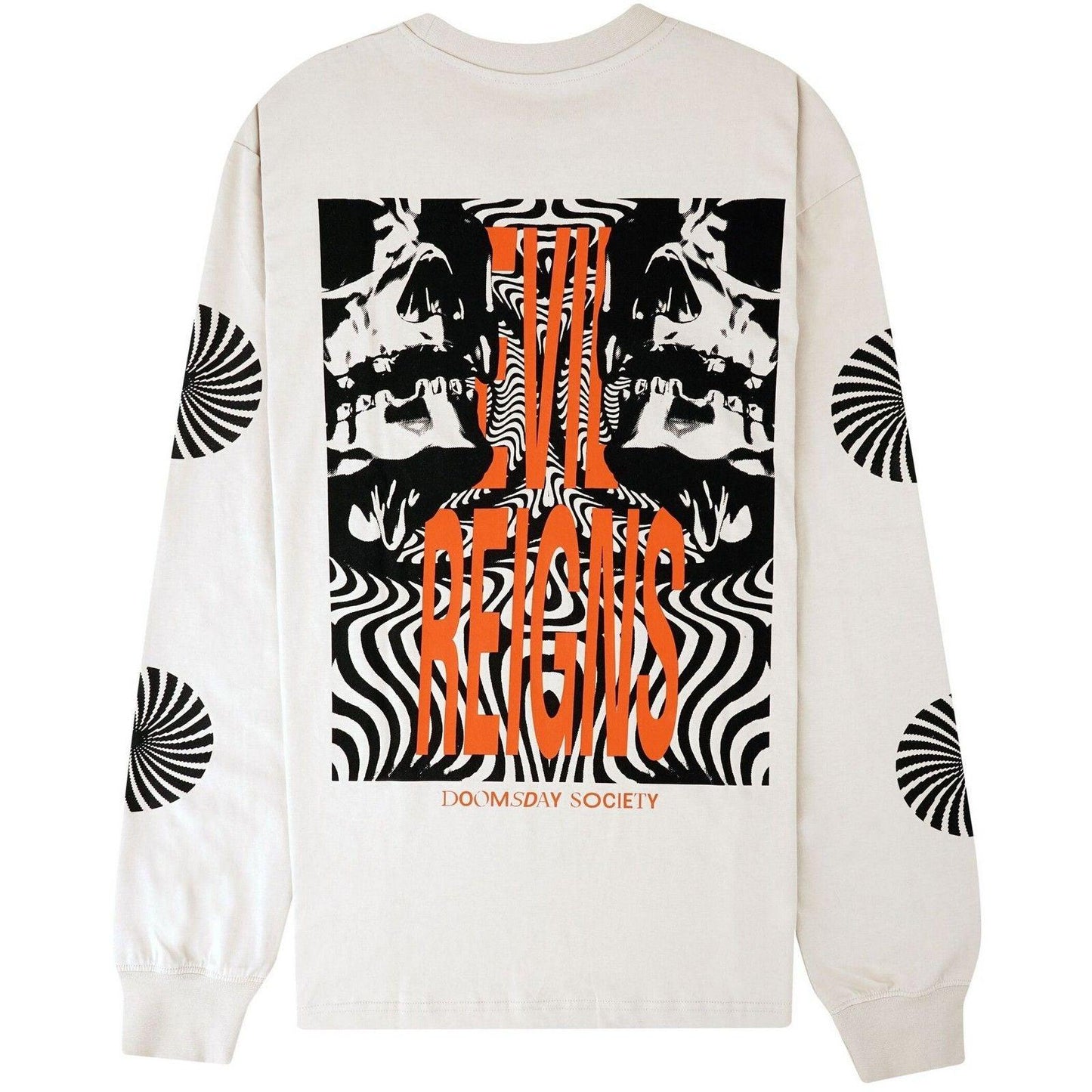 Maglie a manica lunga Uomo Doomsday - Optiskull Longsleeve - Bianco