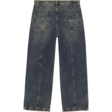 Pantaloni Uomo Iuter - Grid Zipped Denim Pants - Marrone