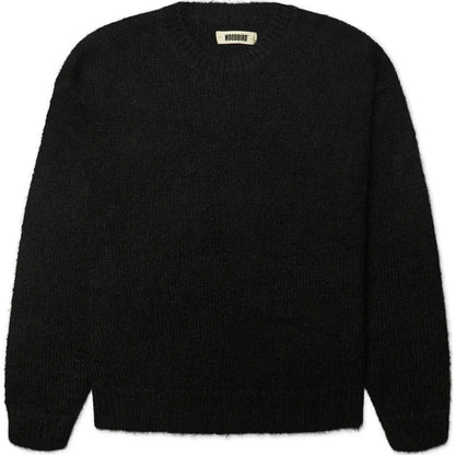 Maglioni Uomo Woodbird - WBKurt Mohairy Crew - Nero