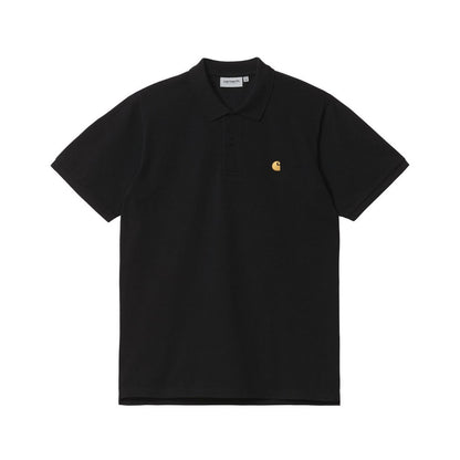 Polo Uomo Carhartt Wip - S/S Chase Pique Polo - Nero