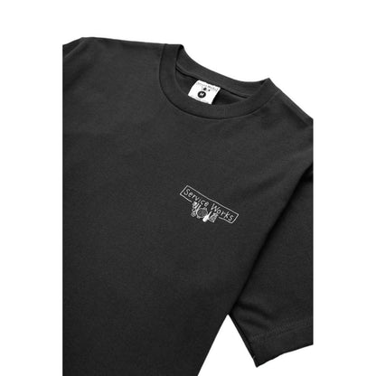 T-shirt Uomo Service Works - Scribble Logo Tee - Nero