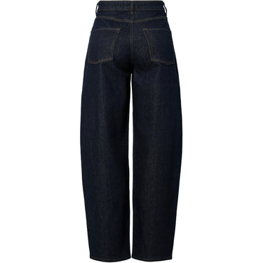 Jeans Donna Pieces - Pcgrace Mw Barrel Ank Jeans Noos Bc - Blu