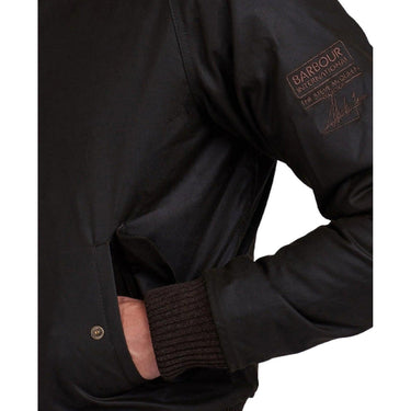 Kurtki męskie Barbour International – Merchant Wax – Zielony