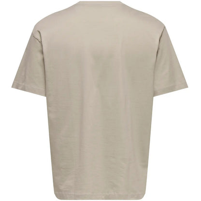 T-shirt Uomo Only & Sons - Onsaaron Life Rlx Ss Tee - Bianco