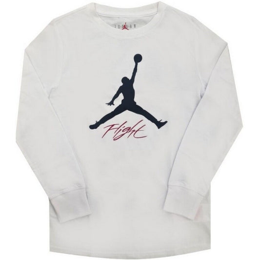 T-shirt Ragazzi Unisex Jordan - Mj Hbr Sustainable Ls Tee - Bianco