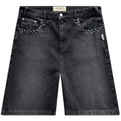 Pantaloncini Unisex Reternity - Studded Jorts - Nero