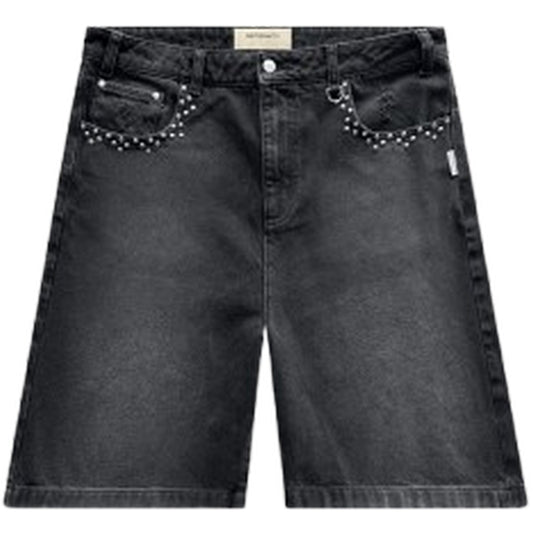 Pantaloncini Unisex Reternity - Studded Jorts - Nero