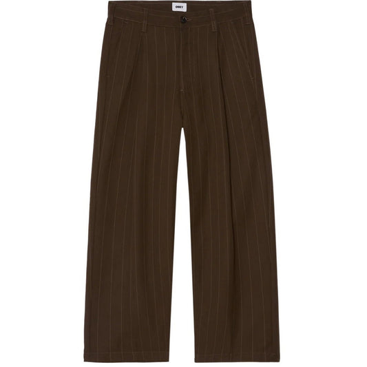 Pantaloni Uomo Obey - Dean Stripe Pleated Pant - Multicolore