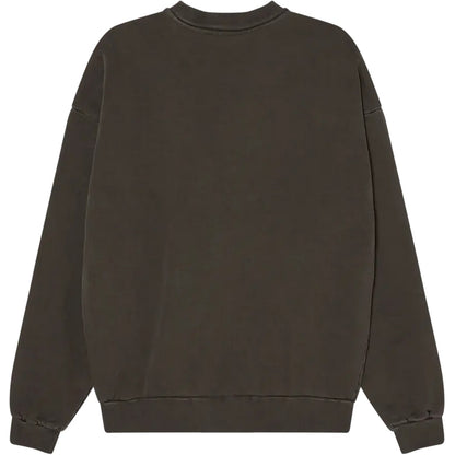Felpe senza cappuccio Uomo Obey - Lowercase Pigment Crew Fleece - Nero