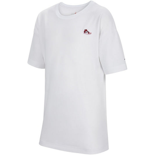 T-shirt Ragazzi Unisex Jordan - Jdb Aj1 Patch S/S Tee - Bianco