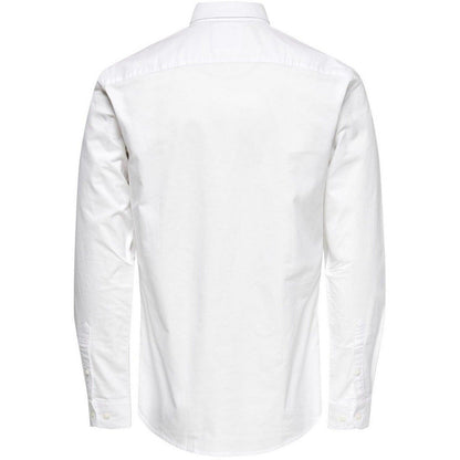 Camicie casual Uomo Only & Sons - Onsneil Ls Oxford Shirt - Bianco