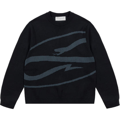 Maglioni Uomo Propaganda - Sweater Logo Atom - Nero