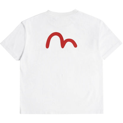 T-shirt Uomo Evisu - Tiger Seagull S/S Tee - Bianco