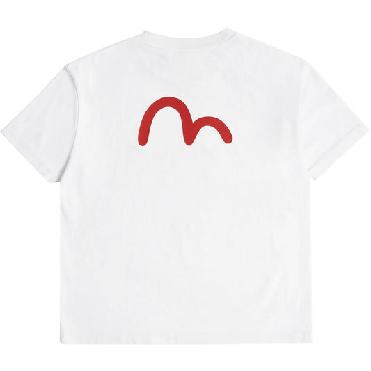 T-shirt Uomo Evisu - Tiger Seagull S/S Tee - Bianco