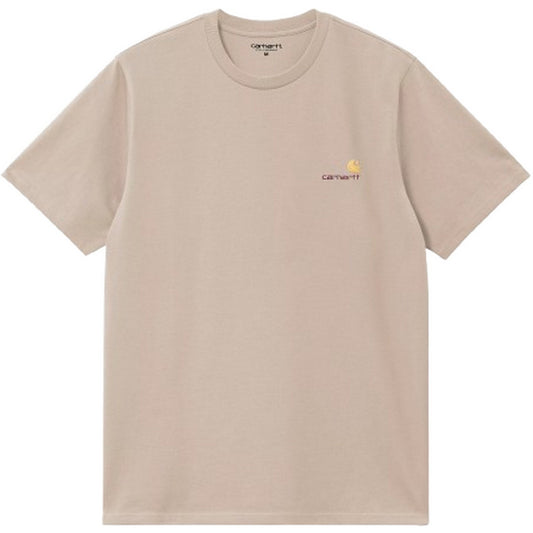 T-shirt Uomo Carhartt Wip - S/S American Script - Beige