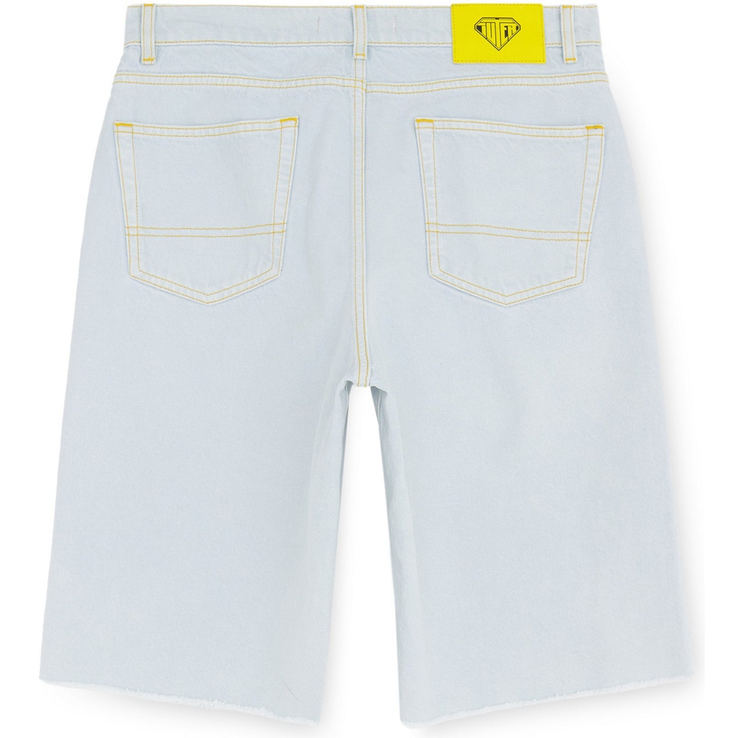 Pantaloncini Uomo Iuter - Fringed Baggy Denim Shorts - Blu
