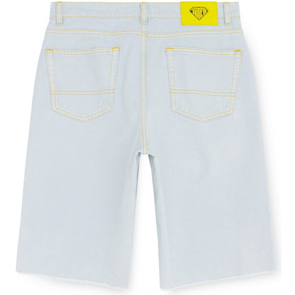 Pantaloncini Uomo Iuter - Fringed Baggy Denim Shorts - Blu