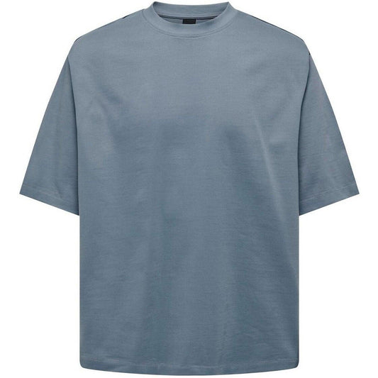 T-shirt Uomo Only & Sons - Onsmillenium Ovz Ss Tee - Blu