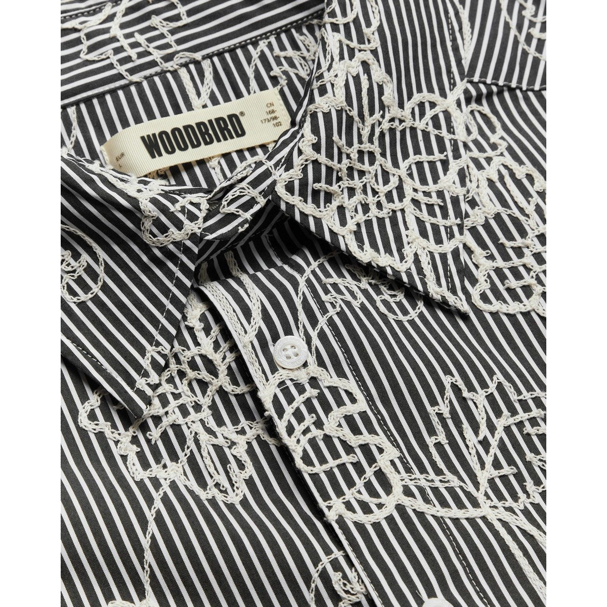 Camicie casual Uomo Woodbird - WBBrooks EMB Shirt - Nero