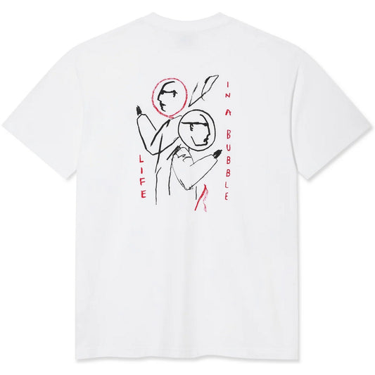 T-shirt Unisex Polar - Tee Life in a Bubble - Bianco