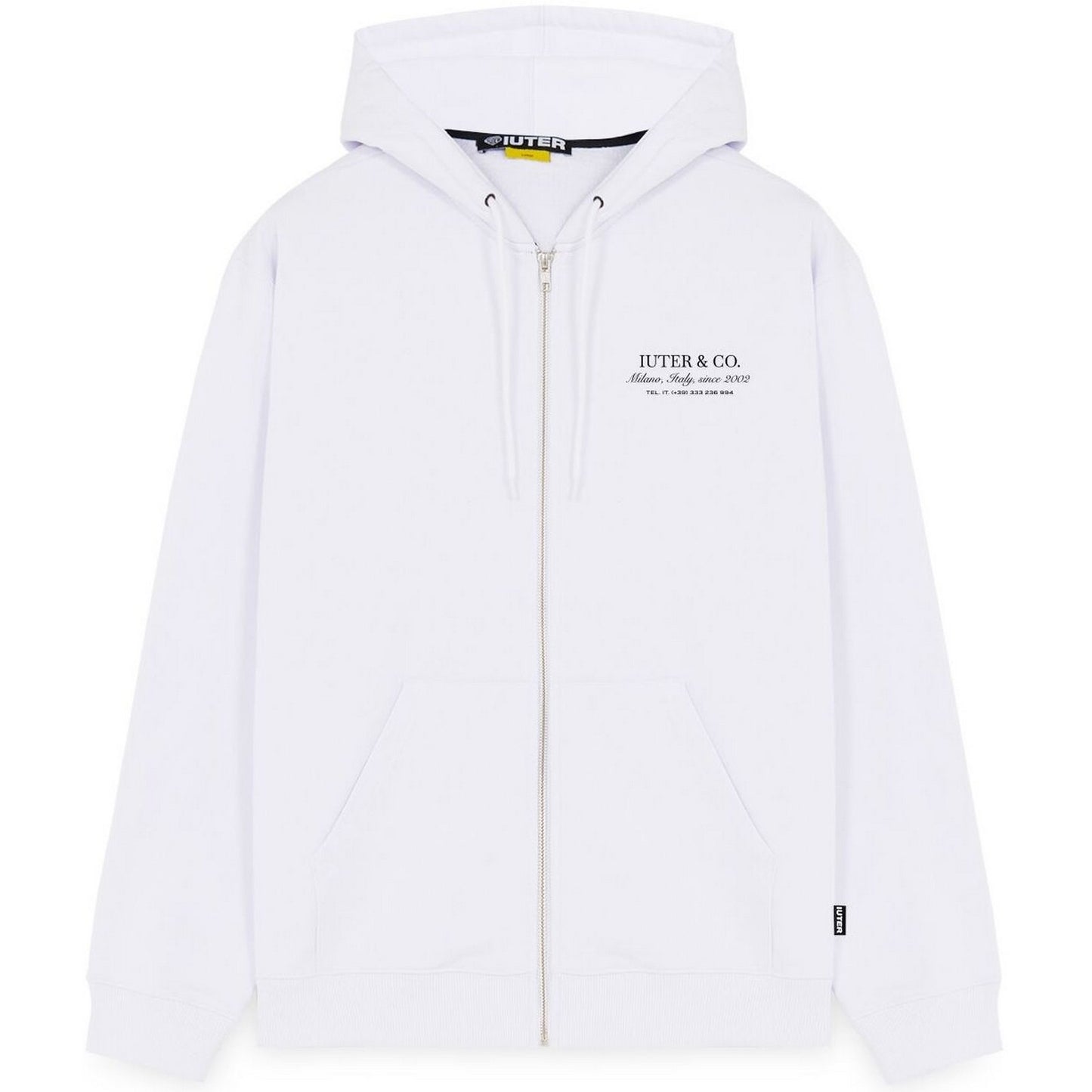 Felpe con cappuccio Uomo Iuter - Cuts Zip Hoodie - Bianco