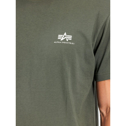 T-shirt Uomo Alpha Industries - Basic T Small Logo - Verde