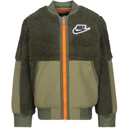Giubbini Ragazzo Nike - Nike Sherpa Bomber Cargo Khaki - Verde