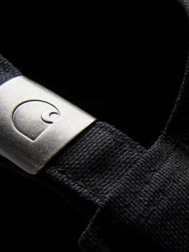 Carhartt Wip Gorras de béisbol unisex - Gorra Canvas Script - Negro