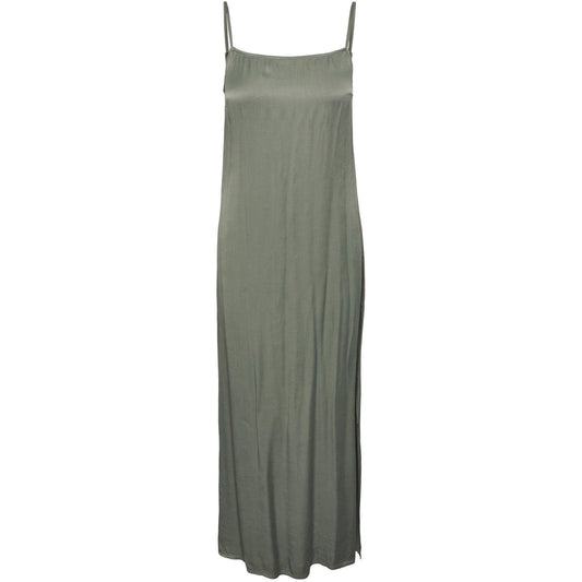 Vestiti casual Donna Pieces - Pcsmilli Sl Long Slip Dress Pa - Verde