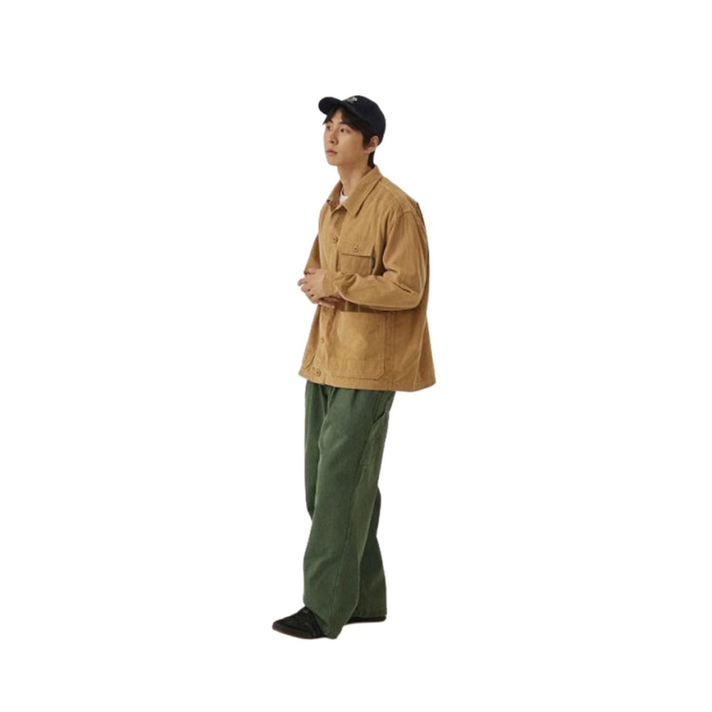 Pantaloni Uomo KAPPY DESIGN - Two Tuck Wide Kation Pants - Verde