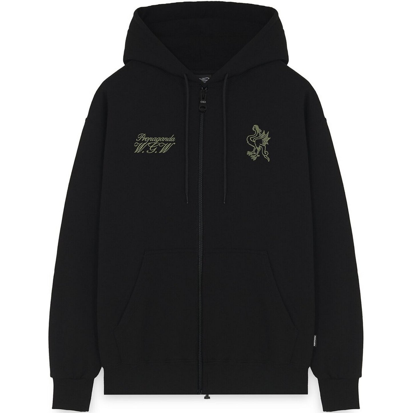 Felpe con cappuccio Uomo Propaganda - Zip Hoodie Whisper - Nero