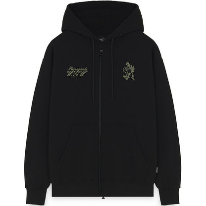 Felpe con cappuccio Uomo Propaganda - Zip Hoodie Whisper - Nero