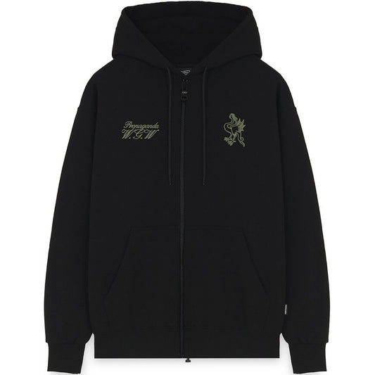 Felpe con cappuccio Uomo Propaganda - Zip Hoodie Whisper - Nero