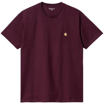 T-shirt Uomo Carhartt Wip - S/S Chase T-Shirt - Bordeaux