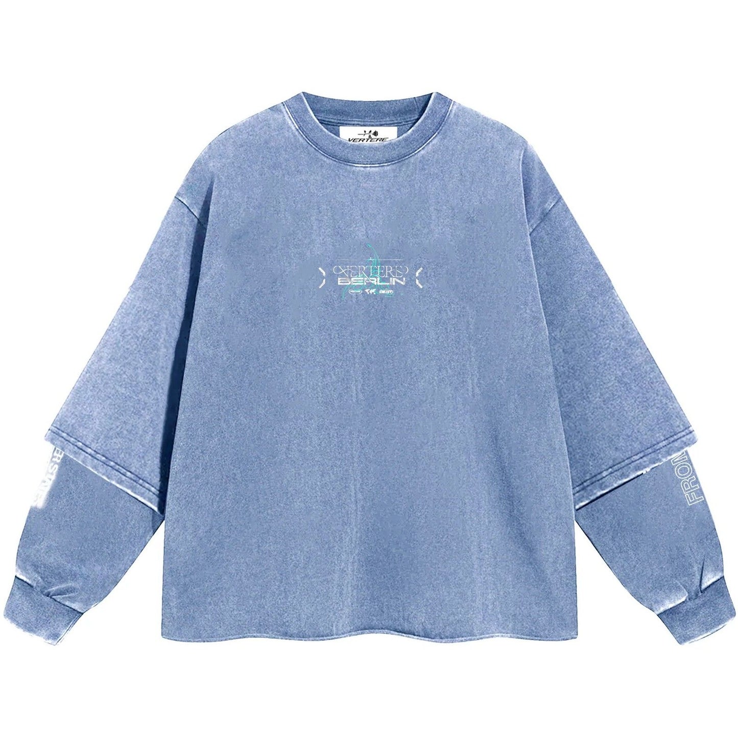 Maglie a manica lunga Uomo Vertere Berlin - Higher States Two Sleeve Sweater - Grigio