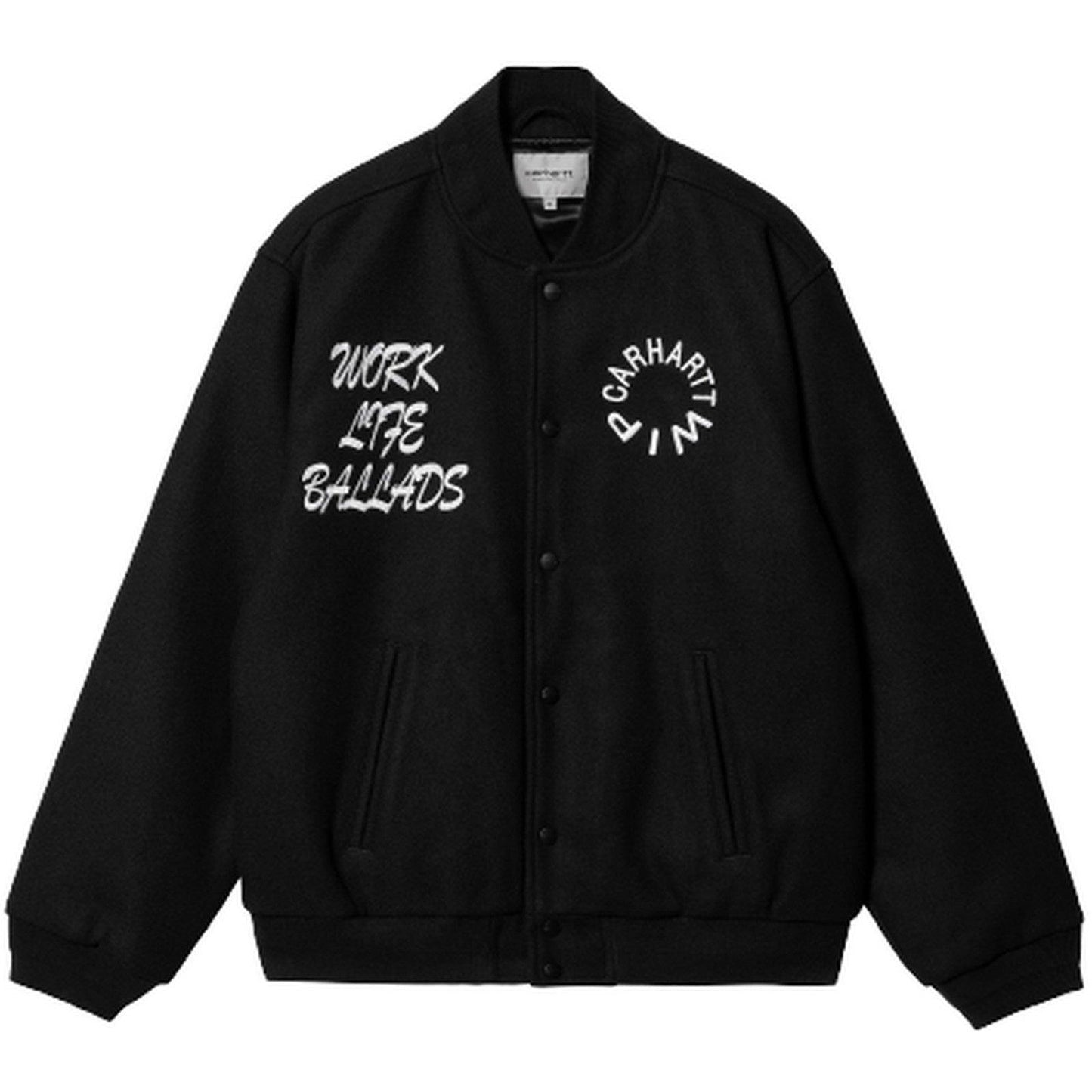 Giacche Uomo Carhartt Wip - Work Varsity Bomber - Nero