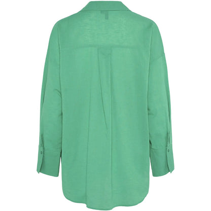 Camicie Donna Pieces - Pcmatinka Ls Shirt - Verde