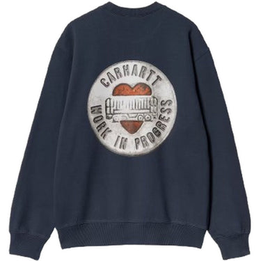 Carhartt Wip Chemises à manches longues pour hommes - Button Sweat - Bleu