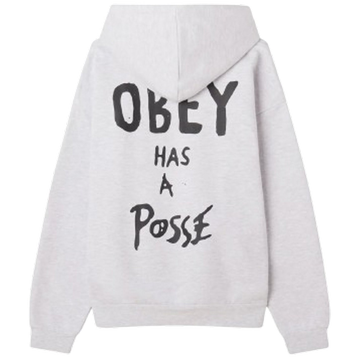 Felpe con cappuccio Uomo Obey - Obey Posse Extra Heavy Hood Fleece - Grigio